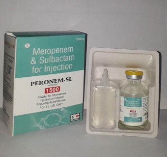 PERONEM SL INJECTION (Meropenem 1000 mg + Sulbactam 500 Mg.)